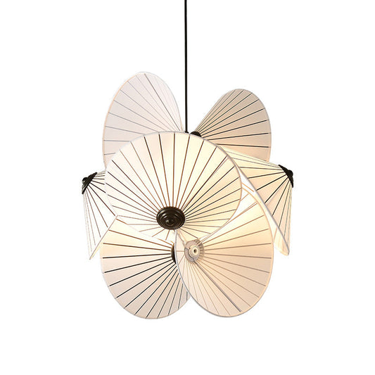 Sculptural Twist Fabric Pendant Chandelier