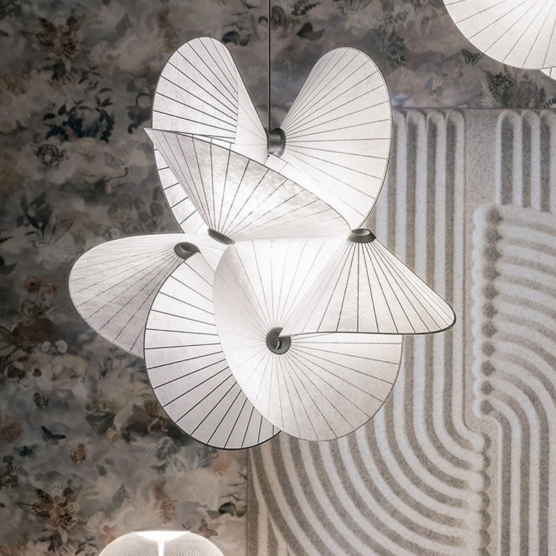 Sculptural Twist Fabric Pendant Chandelier