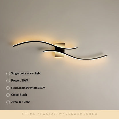 Slimline Modern LED Wall Bar Light / Warm Light / White / 100cm