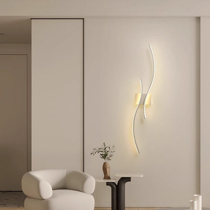 Slimline Modern LED Wall Bar Light / White Light / Black / 100cm